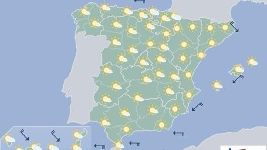 Intervalos nubosos al norte de Canarias