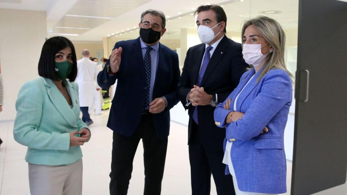 Carolina Darias, Jesús Fernández, Margaritis Schinas  y Milagros Tolón.