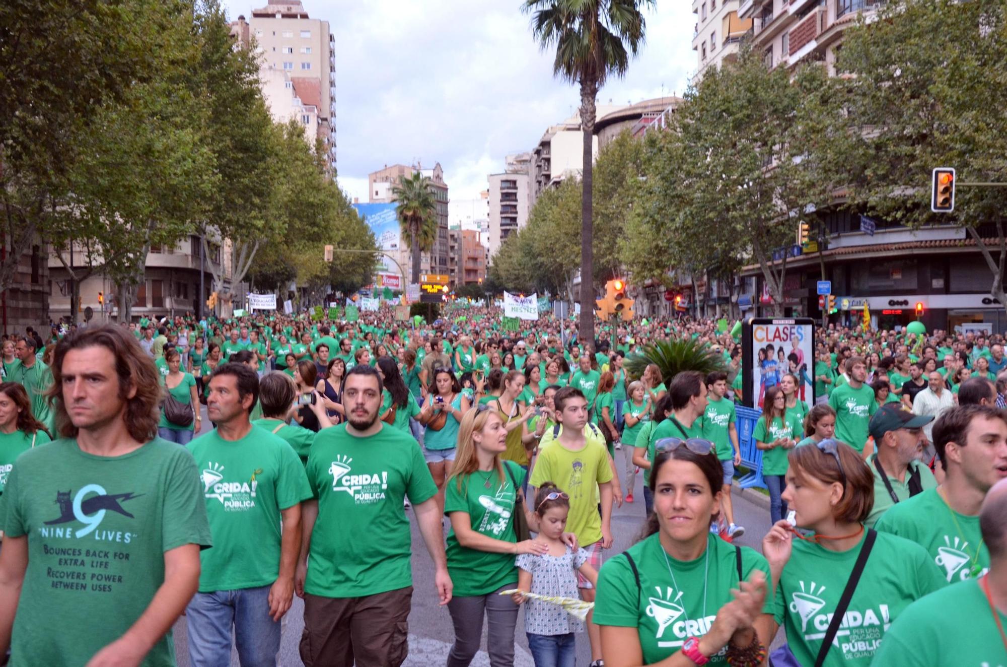 FOTOS | Se cumplen 10 años de la gran manifestcación contra el TIL en Palma