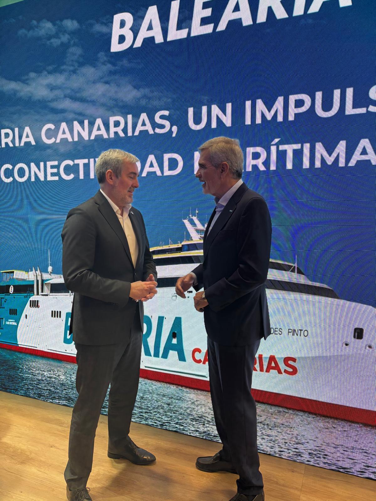 Utor con el presidente de Canarias, Fernando Clavijo