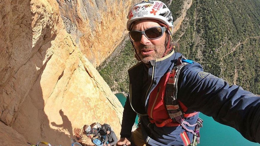 David Palmada va completar un nou desafiament d&#039;escalada artificial al congost de Mont-rebei