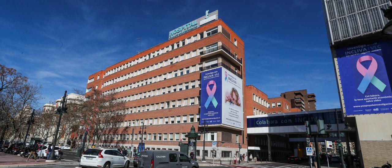 Fachada del Hospital Clínico de València.