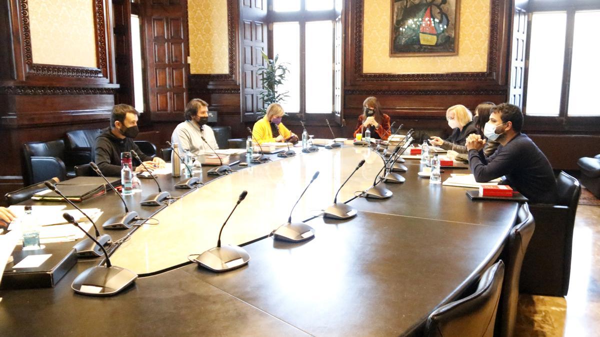 Una reunió de la Mesa del Parlament