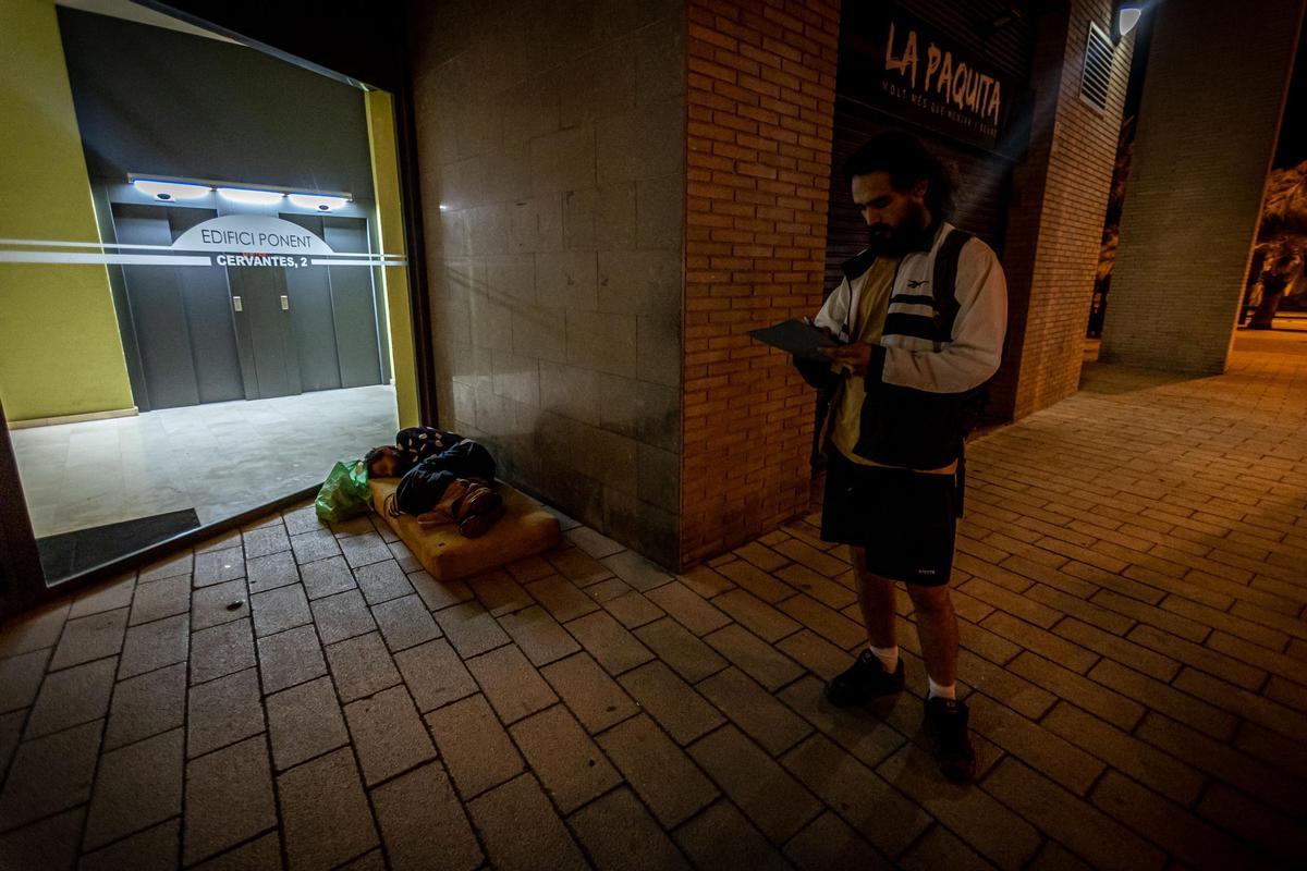 Recuento de personas sin hogar en Badalona