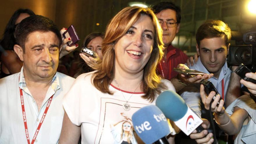 Susana Díaz, ausente en el discurso de clausura de Sánchez