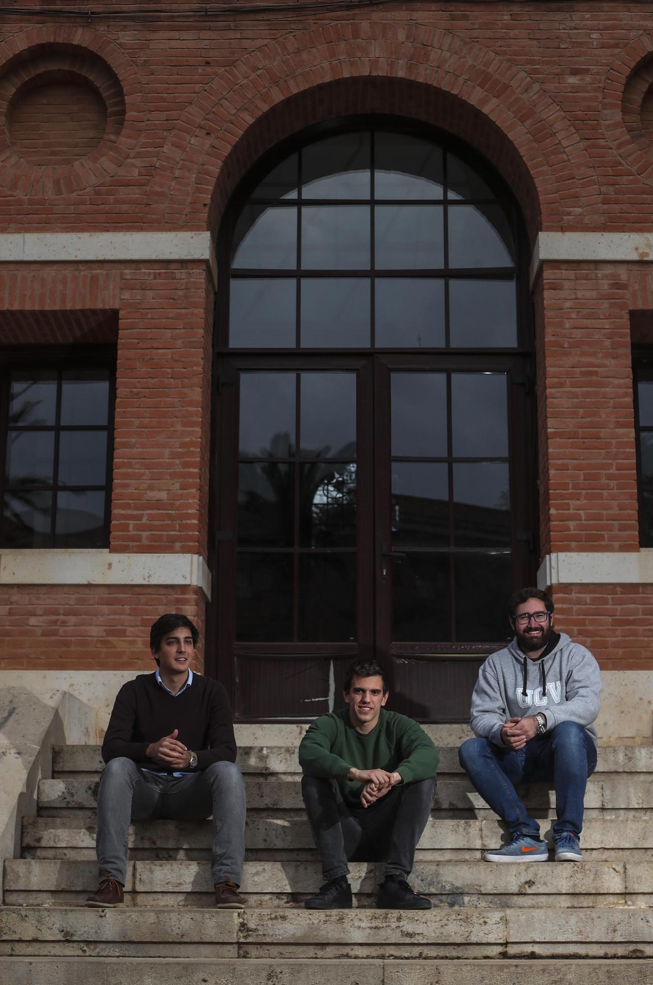 Luis González, Bruno Jiménez y David Rojas, tres seminaristas valencianos