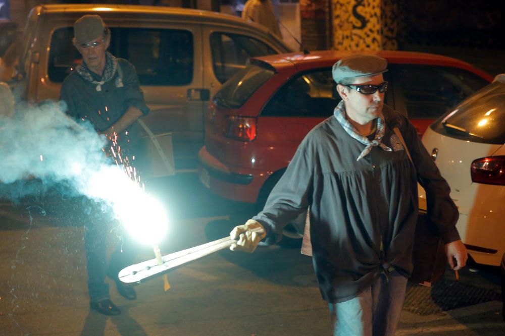 Instante de la Passejà de Sant Onofre celebrada el sábado por la noche en Quart de Poblet.