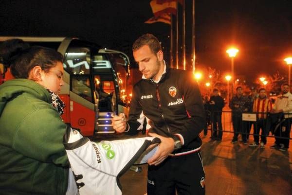 Fotogalería: Así fue la llegada del Valencia a Zaragoza