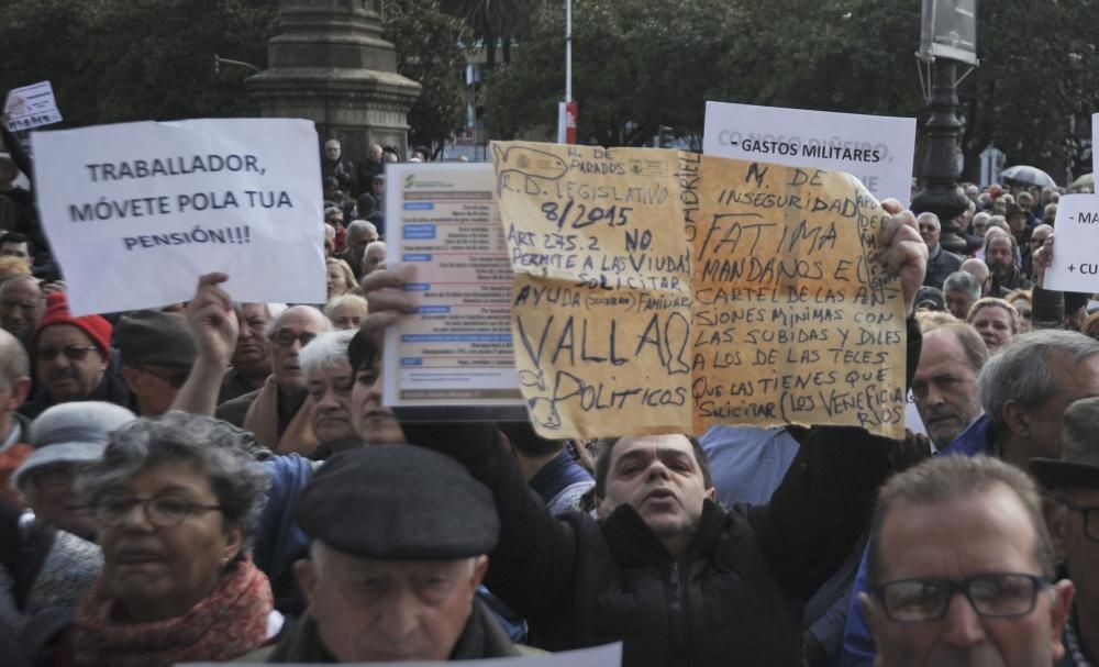 Manifestación por las pensiones en el Obelisco
