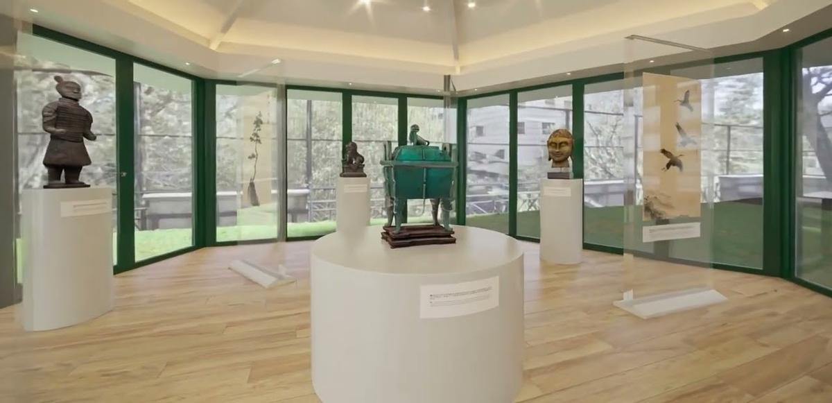 Recreación del futuro centro de la cultura china.