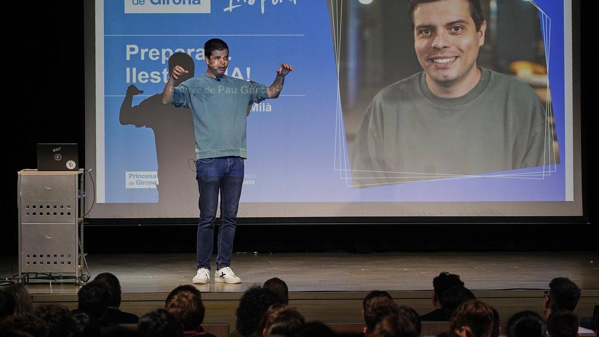 Un instant de la conferència.