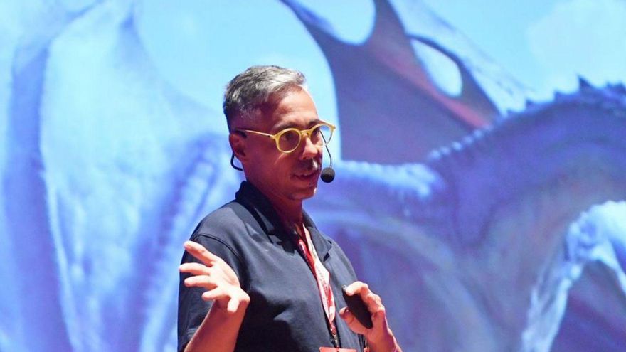 Óscar Carámbano, en Mundos Digitales. |  Carlos Pardellas