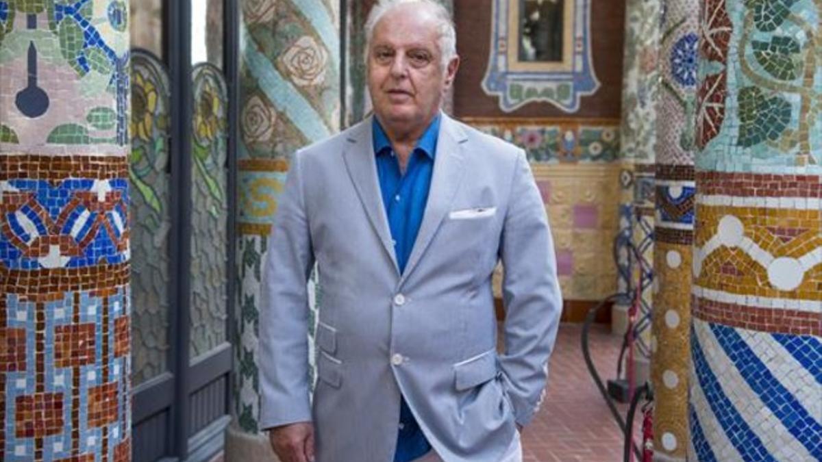 Daniel Barenboim, en el Palau de la Música Catalana.