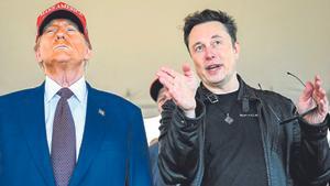 Donald Trump, presidente electo de EEUU, junto al magnate Elon Musk.