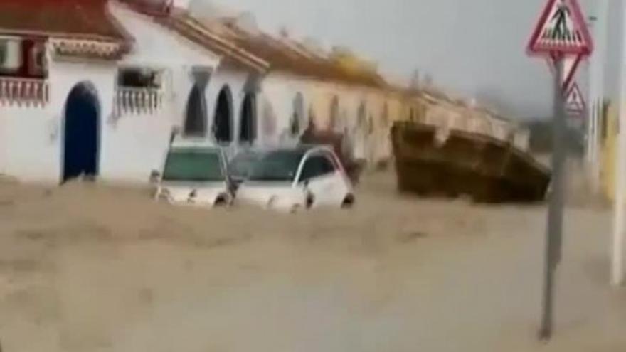 Las lluvias torrenciales arrasan Mazarrón