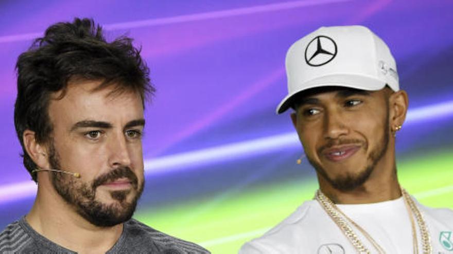 Fernando Alonso y Lewis Hamilton