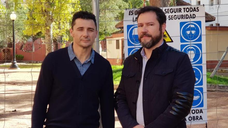 Los concejales Alberto García y Fran Muñoz