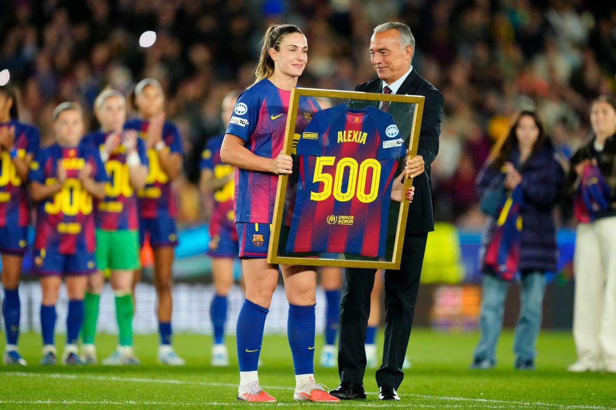 Alexia Putellas en su partido número 500 con el F.C. Barcelona