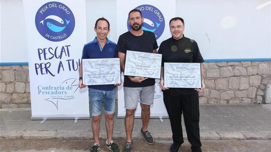 La Confraria de Pescadors de Castelló reconoce a los restaurantes que ponen en valor la lonja