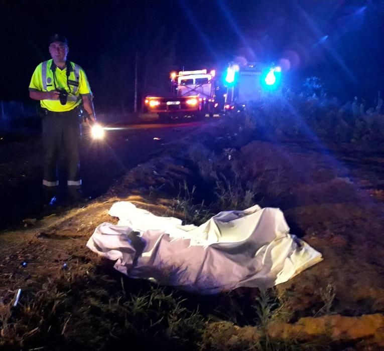 Muere el copiloto de un coche en Verín cuyo conductor triplicaba la tasa de alcoholemia