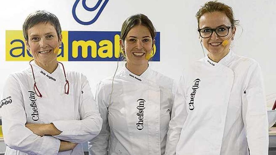 Silvia Anglada, Marga Coll y Marta Rosselló, tres ´dones d´empenta´.