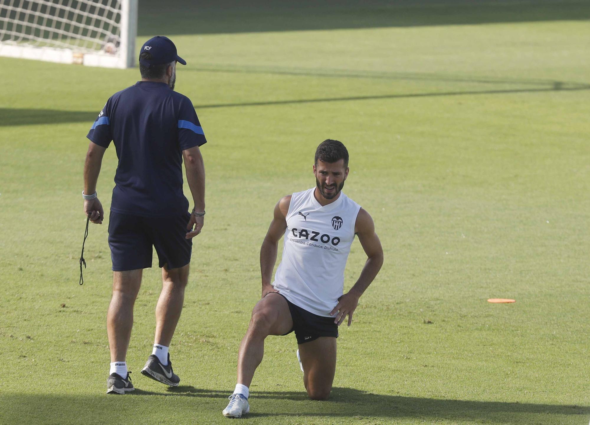 Entrenamiento previo a la segunda jornada de Laliga frente al Athletic de Bilbao