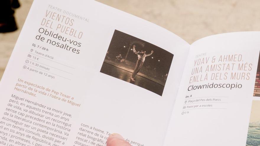 'Vientos del pueblo', de Pep Tosar, y 'Tarsius', del Teatre Nacional de Catalunya, platos fuertes del Cool Days Festival de Artà