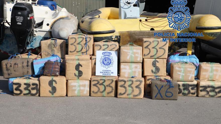 La Policía Nacional se ha incautado de más de 7 toneladas de hachís.