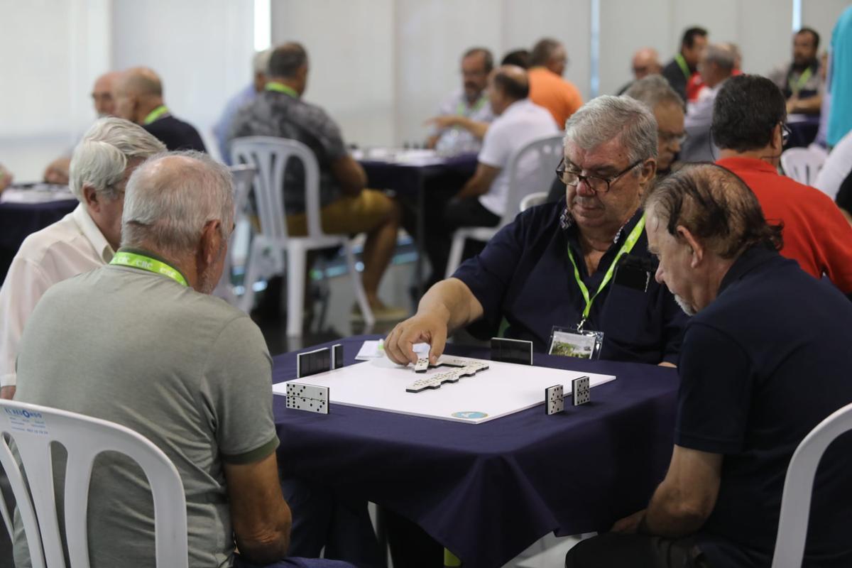 Parejas de jugadores en el torneo esta tarde