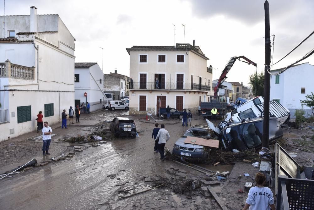 El día después de la inundación en Sant Llorenç.