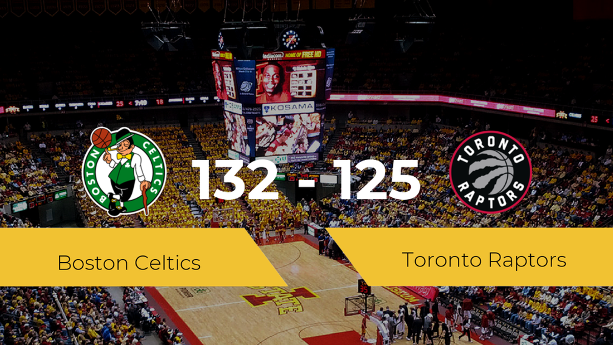 Boston Celtics gana a Toronto Raptors (132-125)