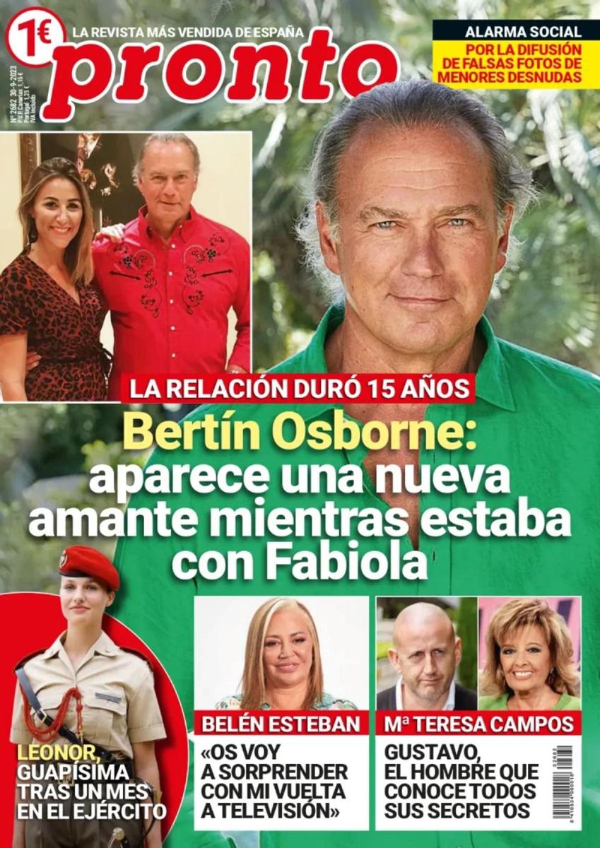 Portada Pronto del 25 de septiembre de 2023