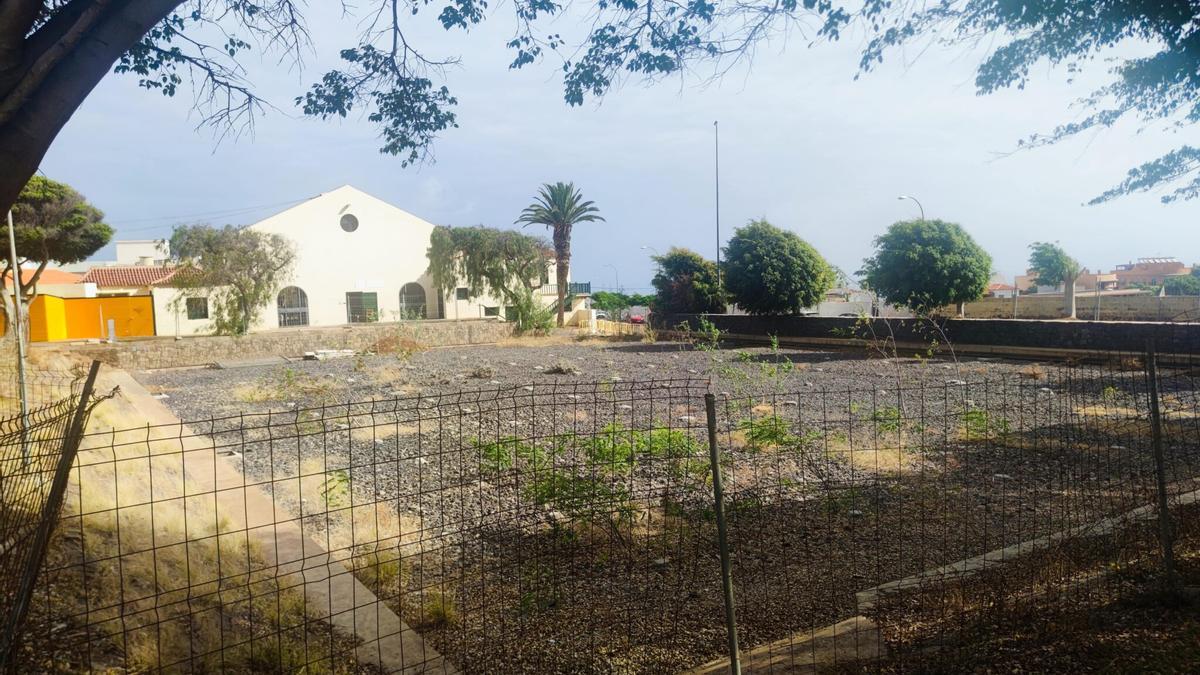 Estado actual del polideportivo de San Francisco en Buenavista del Norte