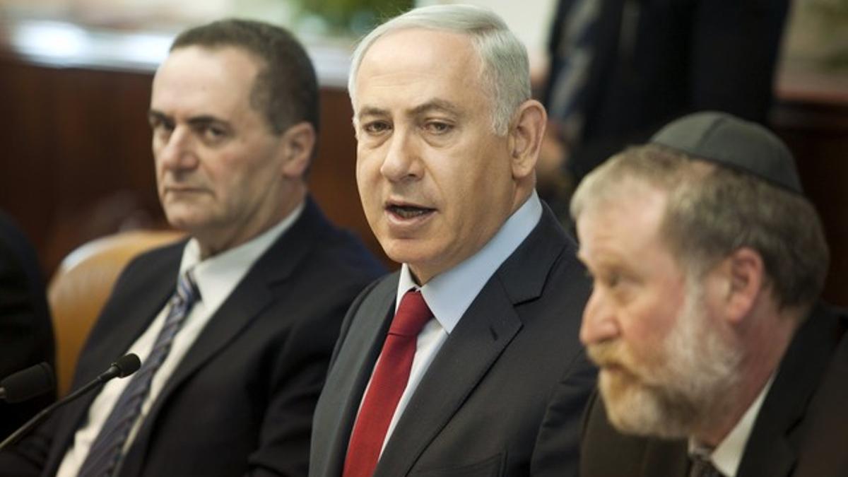 Netanyahu, durante una reunión del consejo de ministros, el 17 de enero.