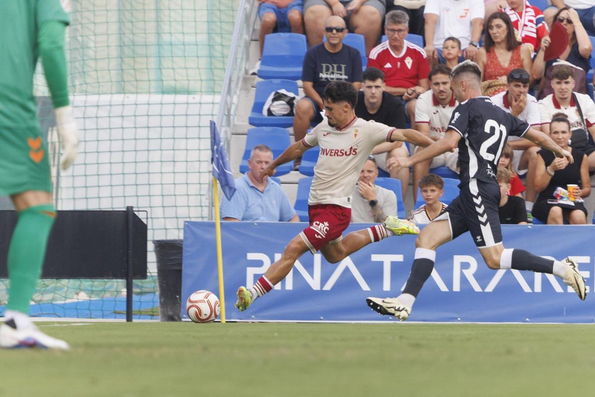 Las mejores imágenes de la primera victoria de pretemporada del Real Murcia frente al Eldense