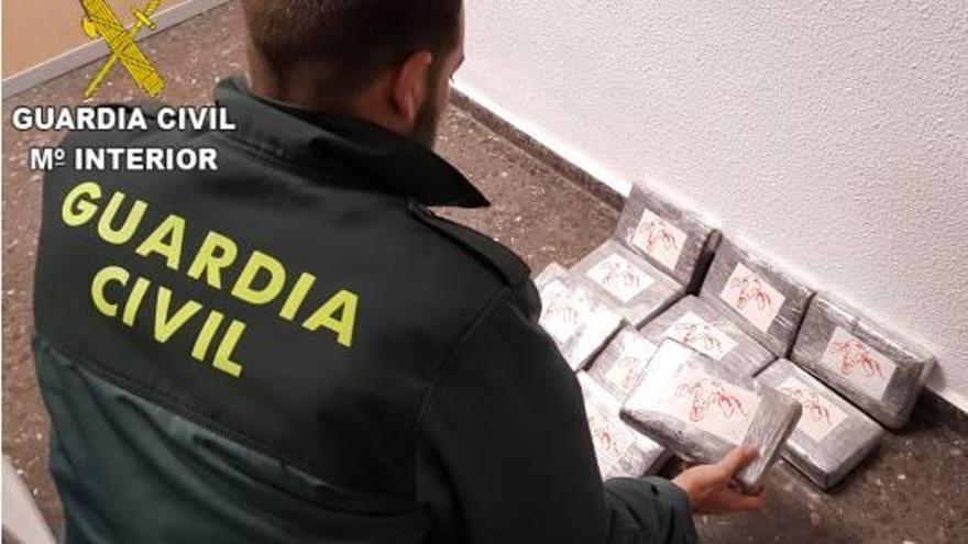 Detectan en Sagunt un coche con 10.000 gramos de cocaína