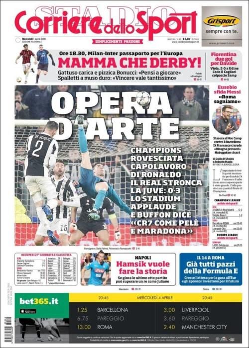 Portadas deportivas del miércoles 4 de abril