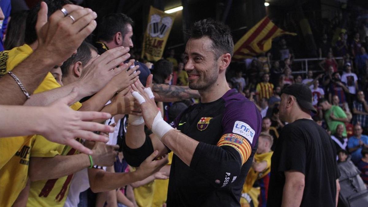 Paco Sedano cumplirá sus 40 años en la portería del Barça Lassa