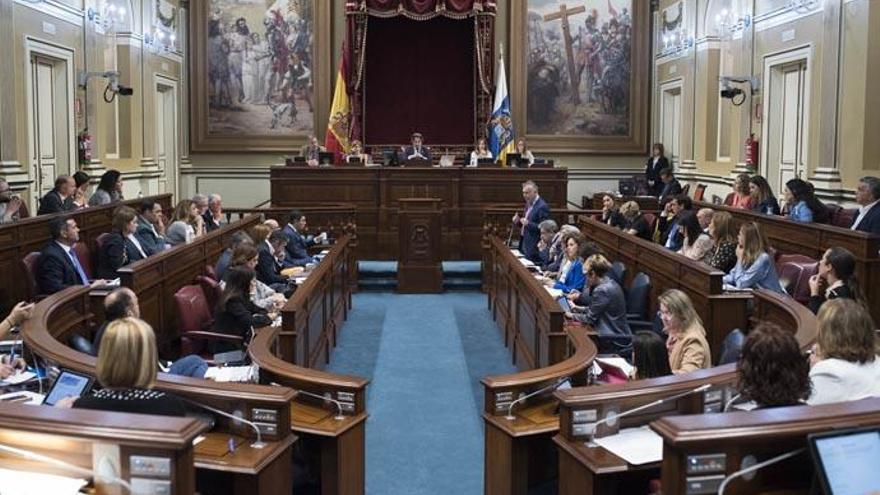 Imagen de un Pleno en el Parlamento de Canarias, el pasado 10 de marzo.