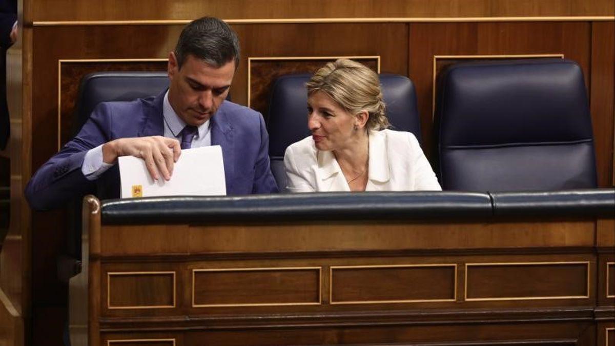 Pedro Sánchez y Yolanda Díaz.