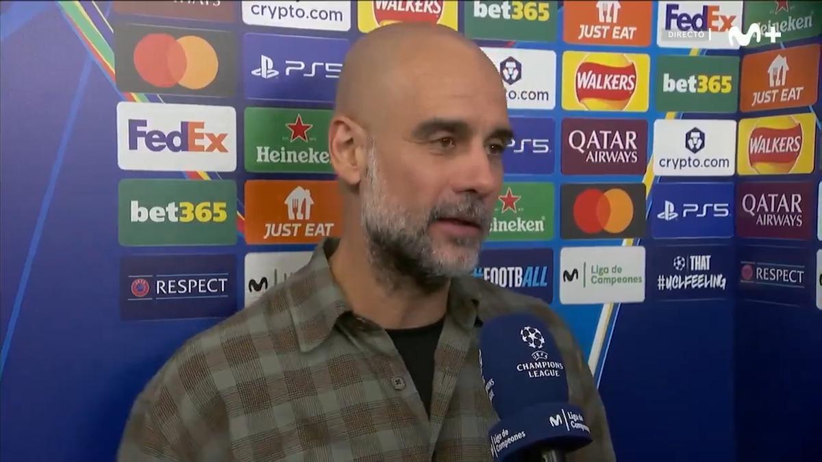 Pep Guardiola: "Felicidades al Real Madrid y felicidades a todos vosotros"