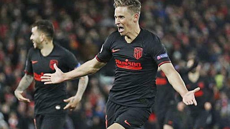 Marcos Llorente metió al Atlético en cuartos de final.