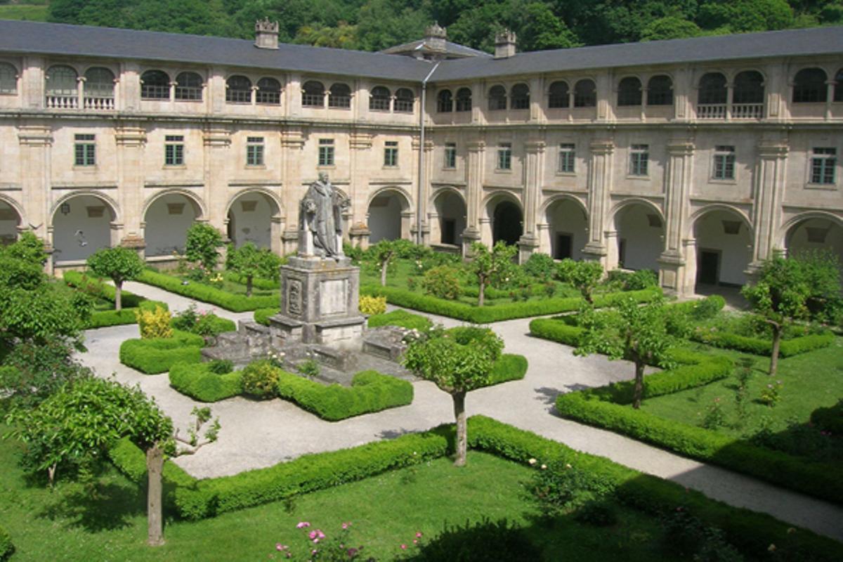 Jardines del monasterio de San Julián de Samos