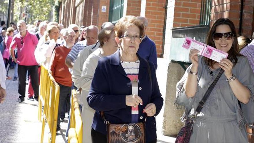 Primeras filas para comprar entradas para la feria taurina