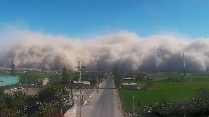 Fenómeno inédito en Perú: una tormenta de arena sorprende al Valle de Ica
