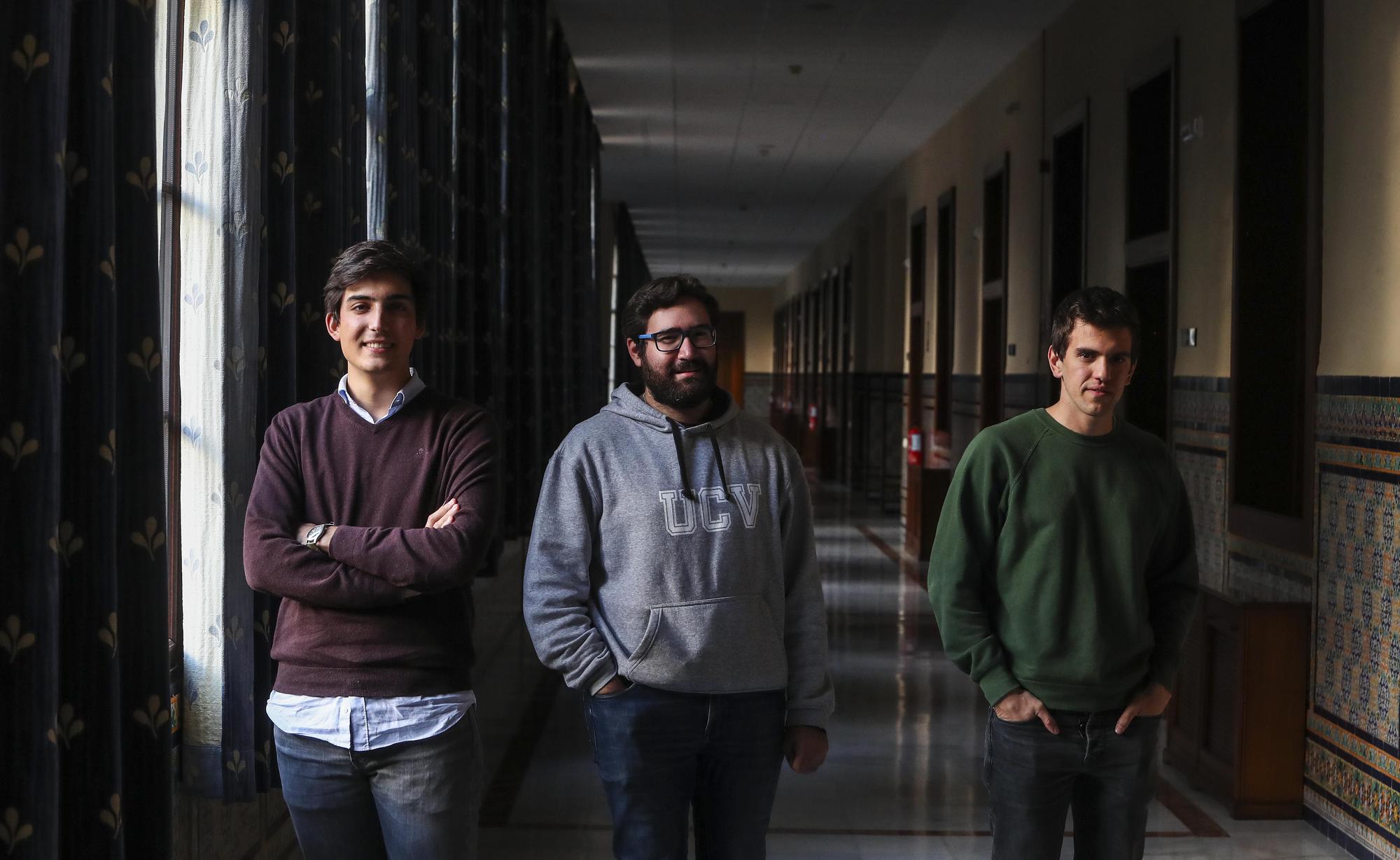 Luis González, Bruno Jiménez y David Rojas, tres seminaristas valencianos