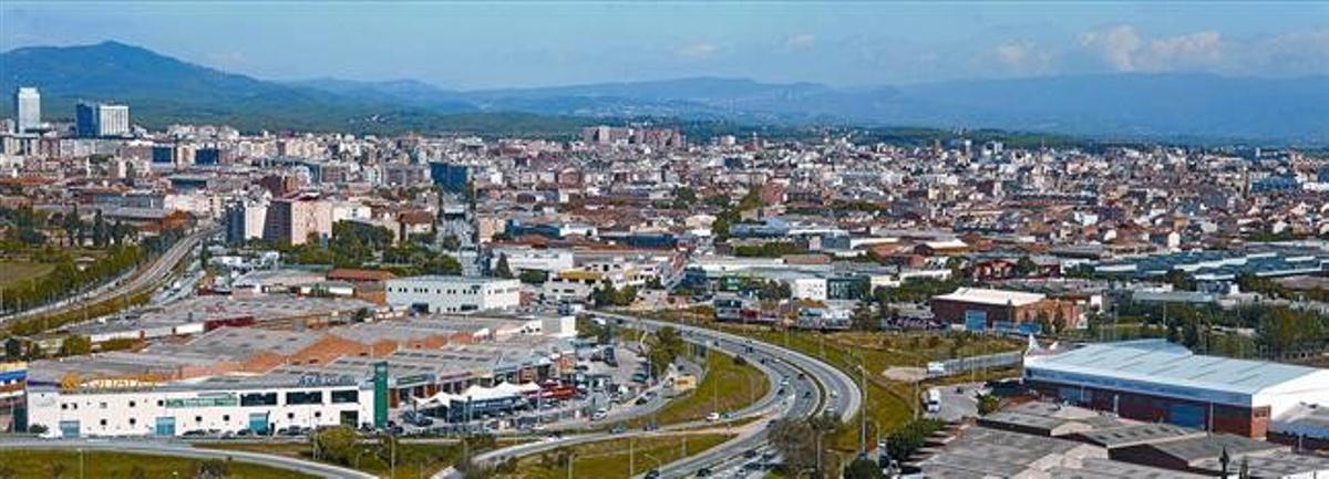 Vista aèria del municipi de Sabadell.