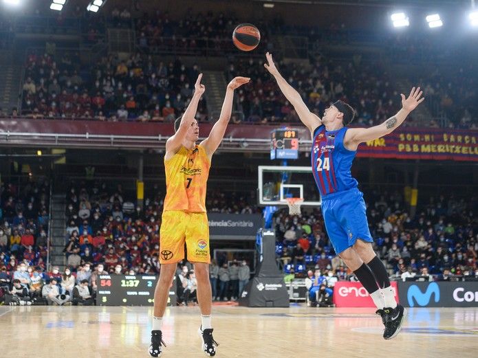 Encuentro entre el Barcelona y el CB Gran Canaria