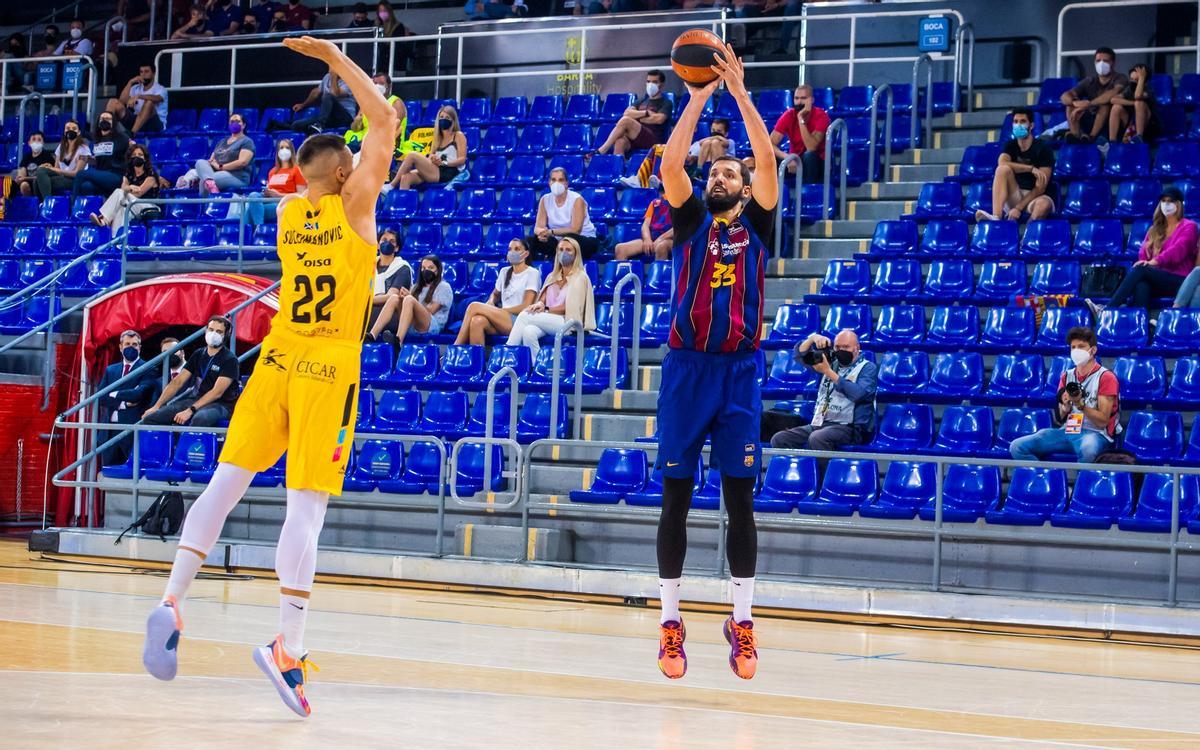 Nikola Mirotic aportó puntos y energía al equipo