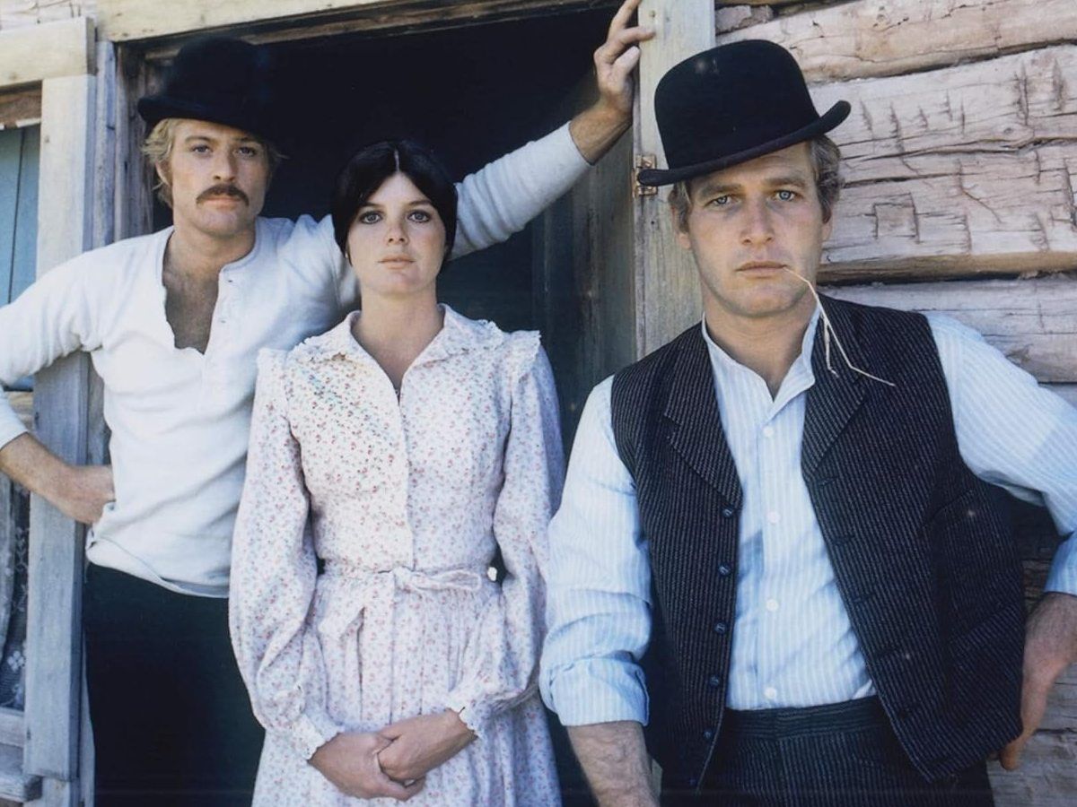 Paul Newman, Katharine Ross y Robert Redford en 'Dos hombres y un destino'